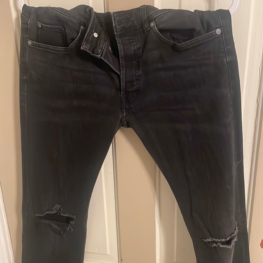 Simple black jeans